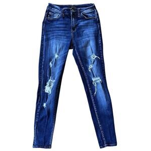 KanCan Mid-Rise Distressed Skinny Jeans 26X28